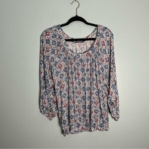 Dalia Women’s Mandala Print Blouse Top Long Sleeve Blouse Top Size M